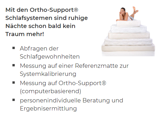orthopädische Matratze für  Mülsen